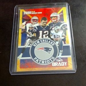 2000 Tom Brady Gold Rookie ACEO